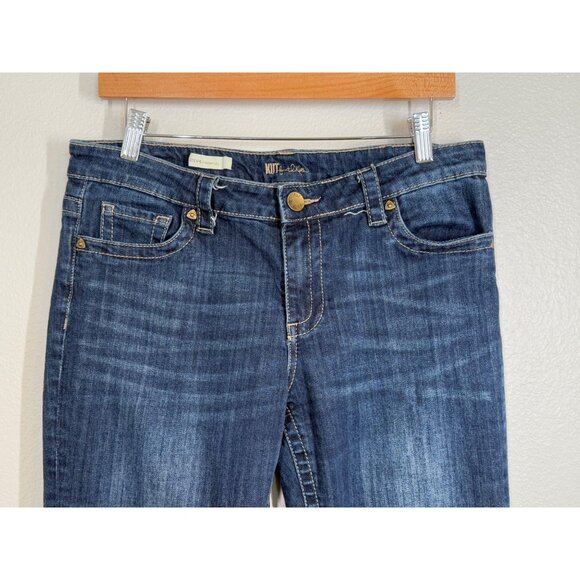 Kut From The Kloth Stevie Straight Leg Jeans Size 10 Blue Denim Womens Pants - Picture 4 of 14